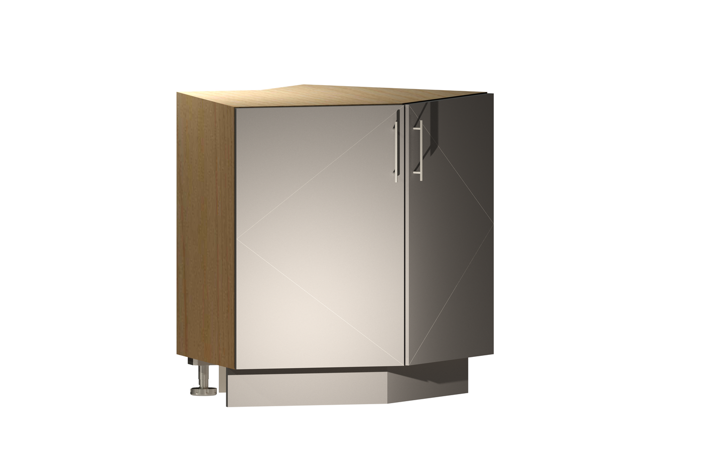 Reversed Angled Cabinet
